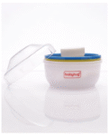 Babyhug Soft Powder Puff with Built-In Storage Case White & Pink | Gentle | Safe | Hygienic | Soft Cotton