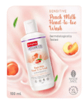 Babyhug Advanced Sensitive Peach Milk Head to Toe Wash Extra Gentle No Tear Formula For Sensitive Baby 2 In 1 Shampoo & Body Wash - 100 ml