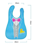 Adore Baby Plastic Bib/ Waterproof Quick Dry Sleeveless Printed Bibs Apron- Pack of 8 - Multicolor/ Multiprinted