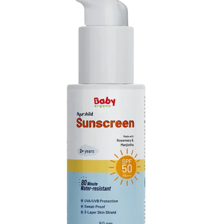 Babyorgano Natural Sunscreen SPF 50 For kids -50 g