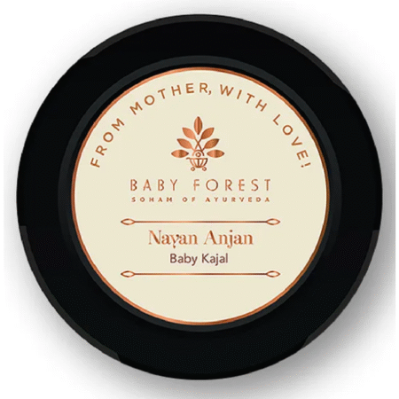 BABY FOREST Nayan Anjan Baby Kajal for Nourished and Thickened Eyelashes Ayurvedic - 5 g