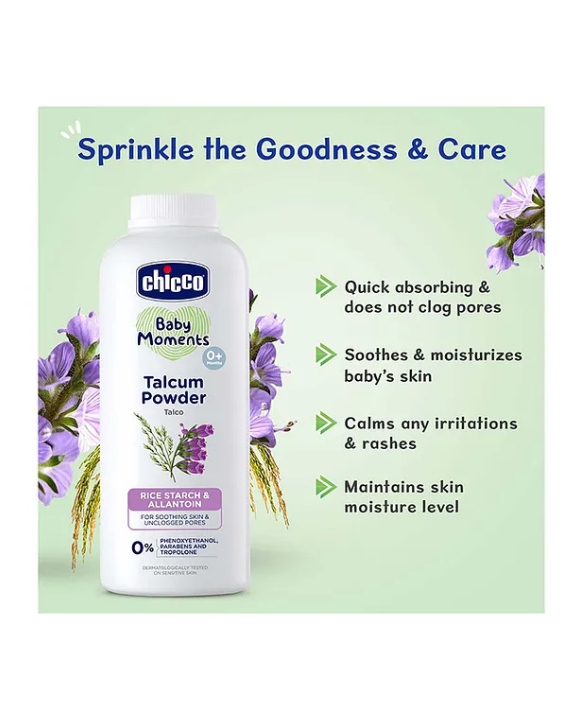 Chicco Baby Moments Talcum Powder - 150 gm
