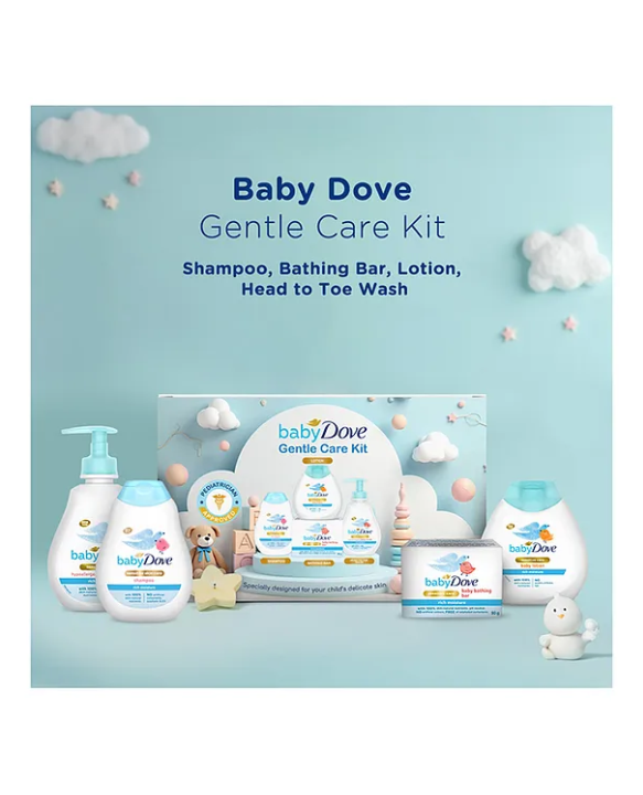 Baby Dove Baby Rich Moisture Combo Kit Pack of 4 - White