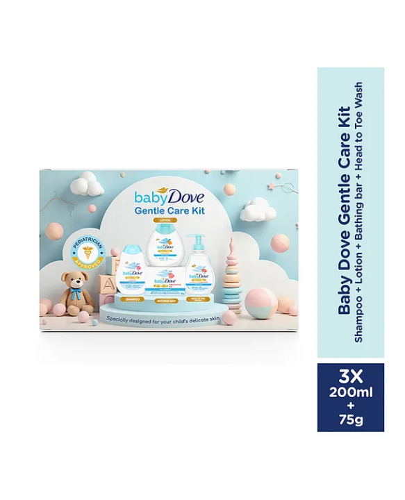 Baby Dove Baby Rich Moisture Combo Kit Pack of 4 - White