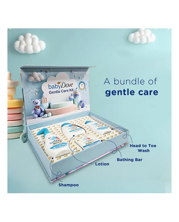 Baby Dove Baby Rich Moisture Combo Kit Pack of 4 - White