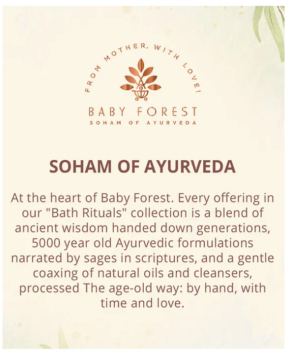 BABY FOREST Maasoom Maalish Baby Body Massage Oil enriched with Veldt Grape Rujamari Til oil Derma safe - 200 ml