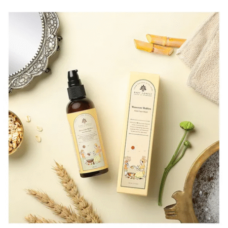 BABY FOREST Maasoom Mukhra Ayurvedic Kids Face Wash Mixture of 6 Ayurvedic Natural herbs, Essential Oils & Flowers - 100 ml