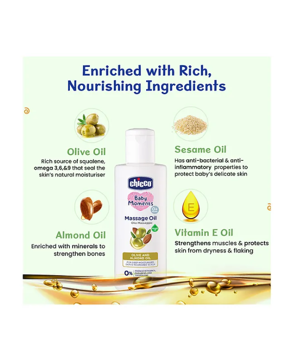 Chicco Baby Moments Massage Oil - 300 ml