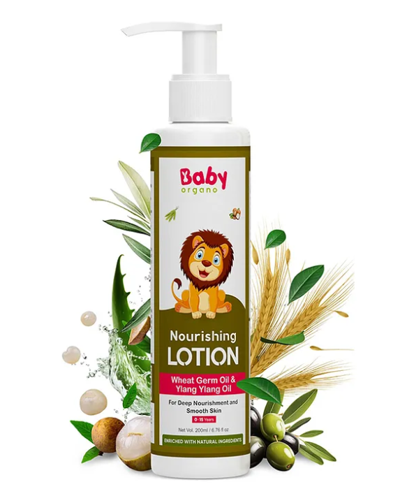 BabyOrgano Baby Lotion for Skin Nourishment with Shea Butter- 200ml