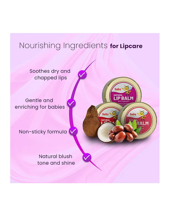 BabyOrgano Organic Lip Balm Beetroot Flavour - 8 g