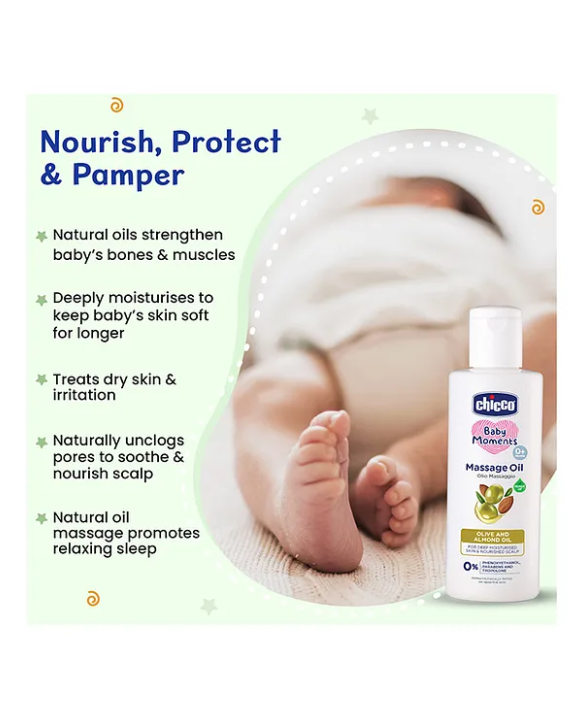 Chicco Baby Moments Massage Oil - 300 ml
