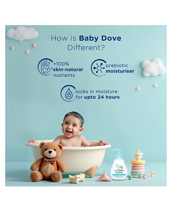 Baby Dove Baby Rich Moisture Combo Kit Pack of 4 - White