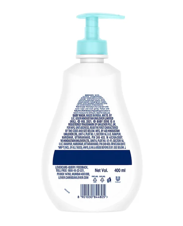 Baby Dove Rich Moisture Hypoallergenic Body Wash - 400 ml