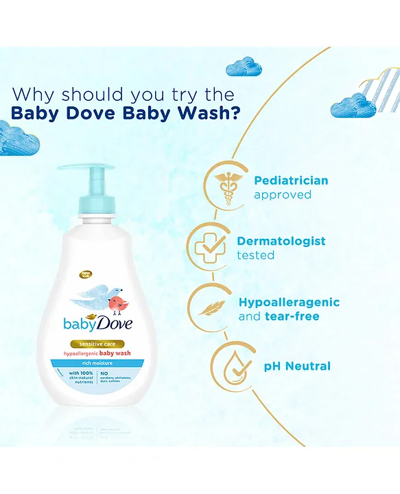 Baby Dove Rich Moisture Hypoallergenic Body Wash - 400 ml