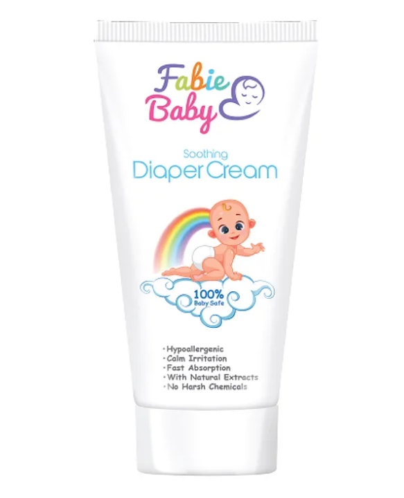 Fabie Baby Wash(200ml) Diaper Rash Cream (50ml) Massage Oil (200ml) & Soap (75g) Combo - Pack of 4