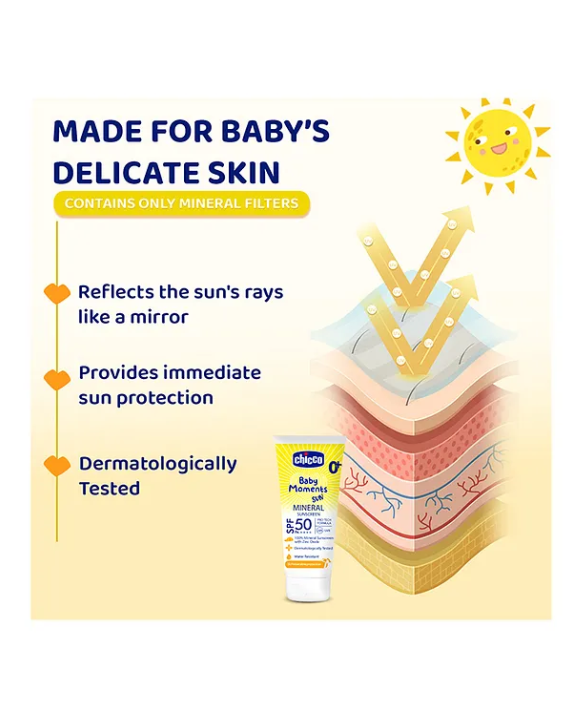 Chicco Baby Moments Mineral Sun Cream SPF 50 - 75 g