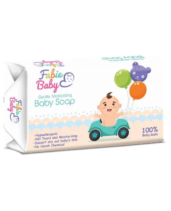 Fabie Baby Wash(200ml) Diaper Rash Cream (50ml) Massage Oil (200ml) & Soap (75g) Combo - Pack of 4