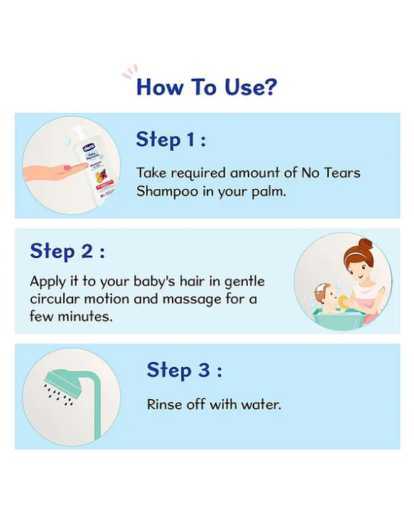 Chicco Baby Moments No Tears Shampoo - 500 ml