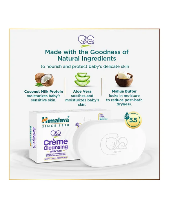 Himalaya Babycare Himalaya Creme Cleansing Baby Bar - 125 g