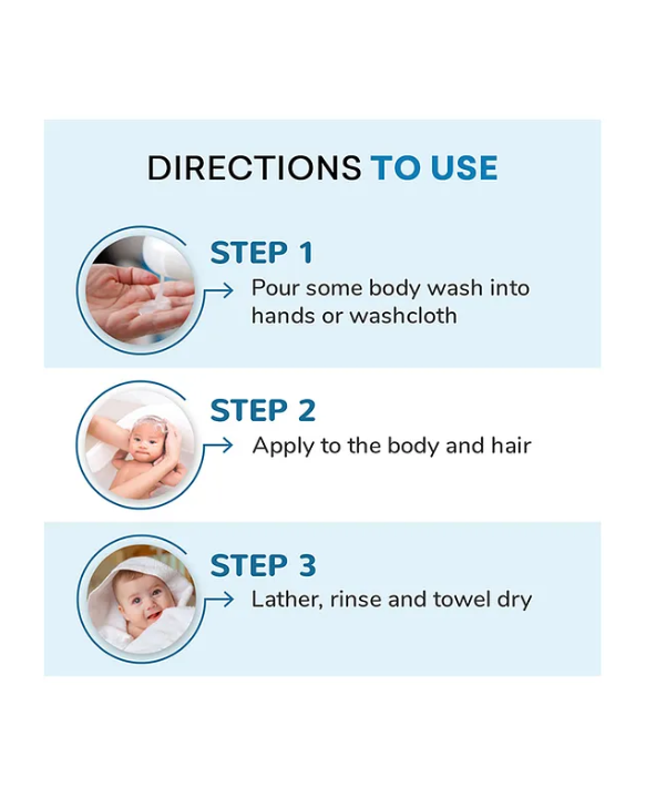 BabyOrgano Mild & Gentle Baby Body Wash for Moisturize Skin with Aloevera & Hibiscus Pack 2 - 200 ml Each