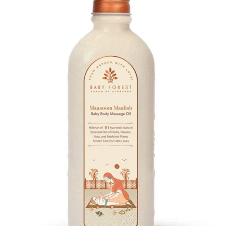 BABY FOREST Maasoom Maalish Baby Body Massage Oil enriched with Veldt Grape Rujamari Til oil Derma safe - 200 ml