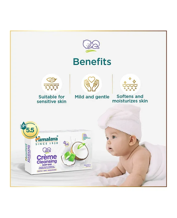 Himalaya Babycare Himalaya Creme Cleansing Baby Bar - 125 g