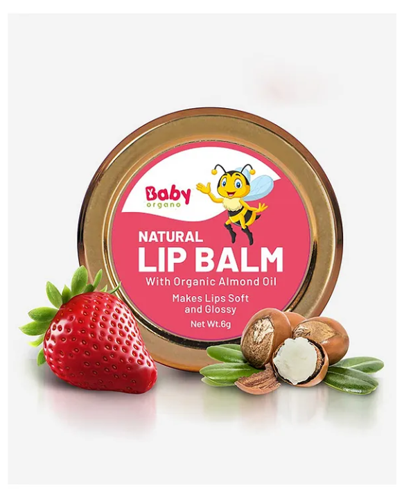 BabyOrgano Organic Lip Balm Beetroot Flavour - 8 g
