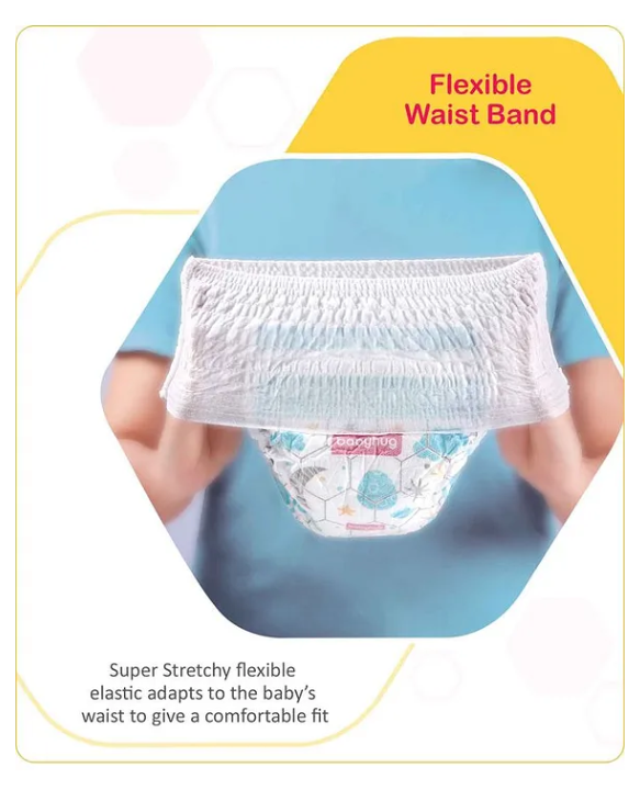 Babyhug Advanced Pant Style Diapers Medium (M) Size Monthly Box Pack - 152 Pieces