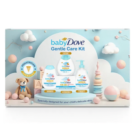 Baby Dove Baby Rich Moisture Combo Kit Pack of 4 - White