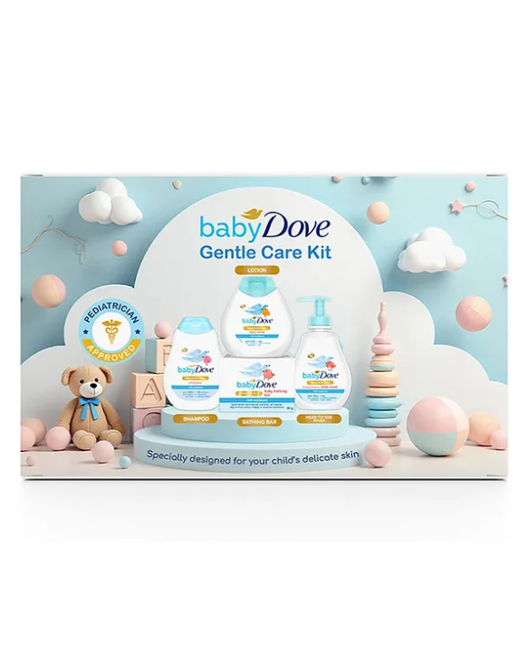 Baby Dove Baby Rich Moisture Combo Kit Pack of 4 - White
