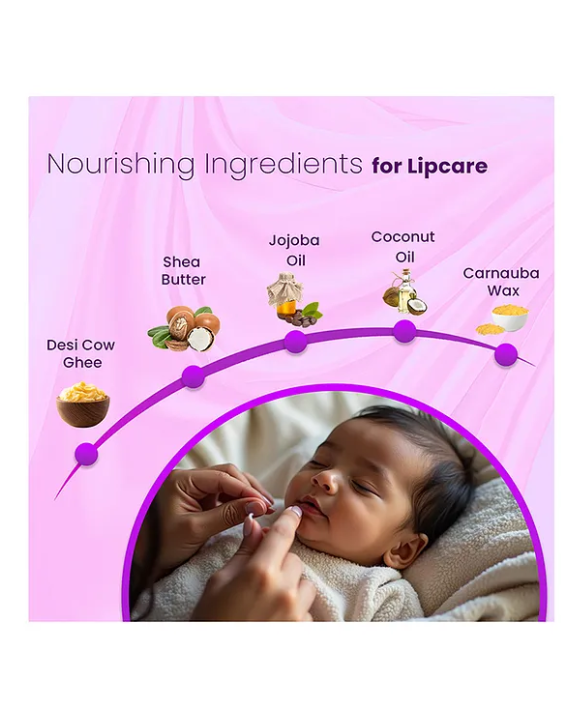 BabyOrgano Organic Lip Balm Beetroot Flavour - 8 g