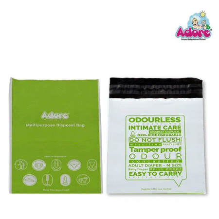 Adore Oxo-biodegradable Diaper Disposable Bags - Pack of 50 Bags