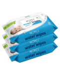 BABIO Babic 99% Pure Water (Unscented) Baby Wipes 80 Sheets pack of 3 with LID