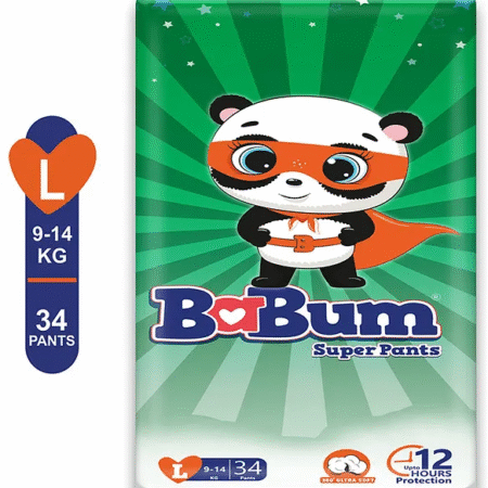Babum Super Pants Premium Diaper Large - 34 Pieces