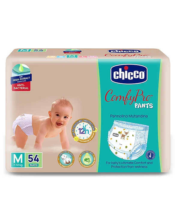 Chicco Diaper Chicco Compare Diaper Pants Medium - 54 Pieces