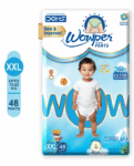Wowper Fresh Baby Diaper Pants By DOMS | Wetness Indicator | Upto 12 Hrs Absorption | 15-25 Kg | XXL  (48 Pieces)