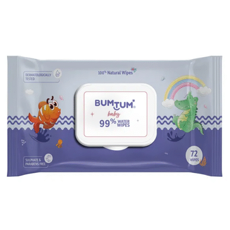Bumtum Water Wipes- 72 Wipes