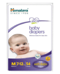 Himalaya Baby care Himalaya Baby Diapers Tape With Anti Rash Shield Medium - 54 Pieces