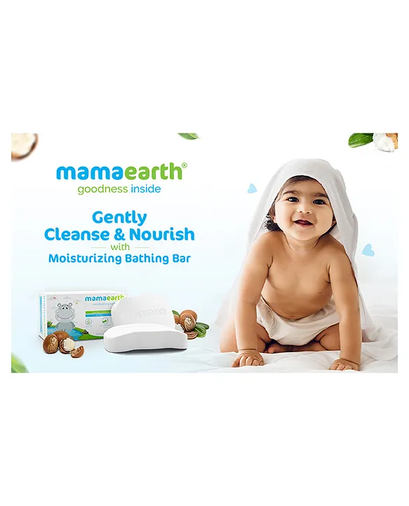 Mama earth Baby Mama earth Moisturizing Baby Bathing Soap Bar Pack Of 2 - 75gm