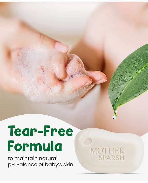 Mother Sparsh Baby Plant Powered Natural Baby Soaps Pack Of 2 - 75 gm Each