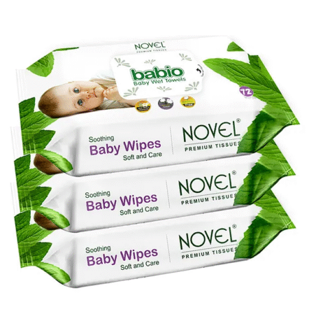 BABIO Babio Baby Wipes 72 Sheets/Pack of 3 (216 Wipes)