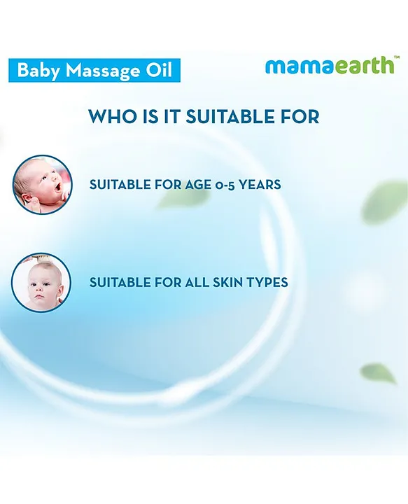 Mama earth Baby Mama Earth Soothing Baby Massage Oil White - 200 ml