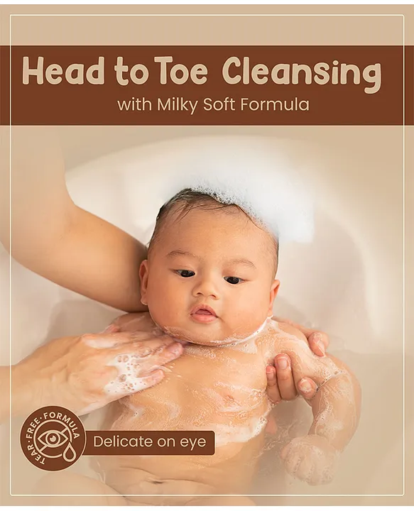 Mother Sparsh Baby Daily Moisturizing Milky Soft Head to Toe Baby Wash - 400 ml