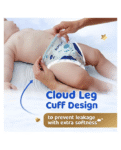 Bumtum Baby Diaper Pants with Double Layer Leakage Protection Infused With Aloe Vera, Cottony Soft High Absorb Technology Large- 62 Pieces
