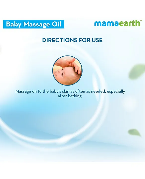 Mama earth Baby Mama Earth Soothing Baby Massage Oil White - 200 ml