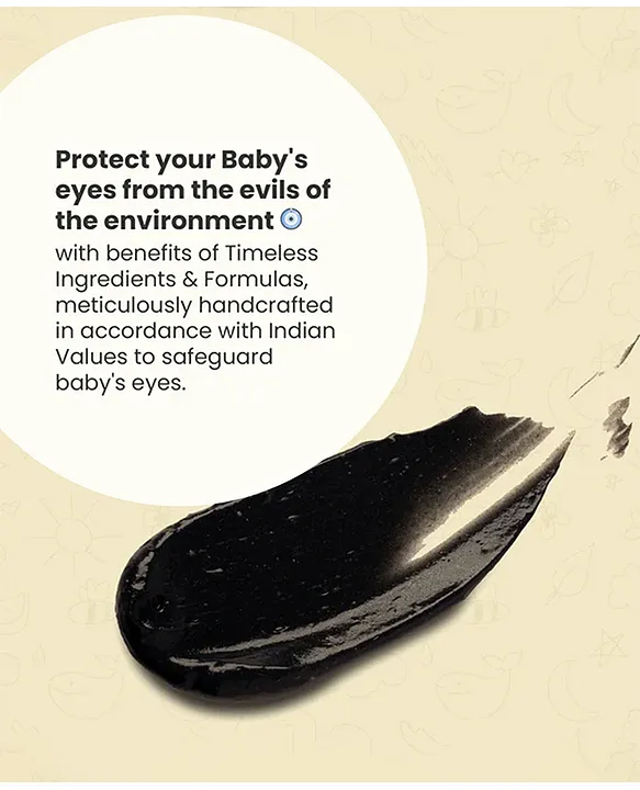 Mother Sparsh Baby Mother Sparsh 100% Natural Baby Kajal with Zero Lead Content - 5 g