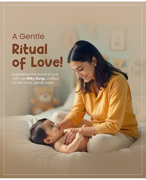 Mother Sparsh Baby Daily Moisturizing Milky Soft Head to Toe Baby Wash - 400 ml