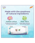 Himalaya Babycare Gentle Baby Wipes with Biodegradable Plant Based Fabric & Indian Lotus Aloe Vera Infused 72 Pieces Each - Pack of 4