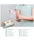 Adore Basics India's First Ever Baby Wet wipes with Oat Extracts- 98% Water-Goodness of Aloe vera & Vitamin- Pack of 80pc*7Packs