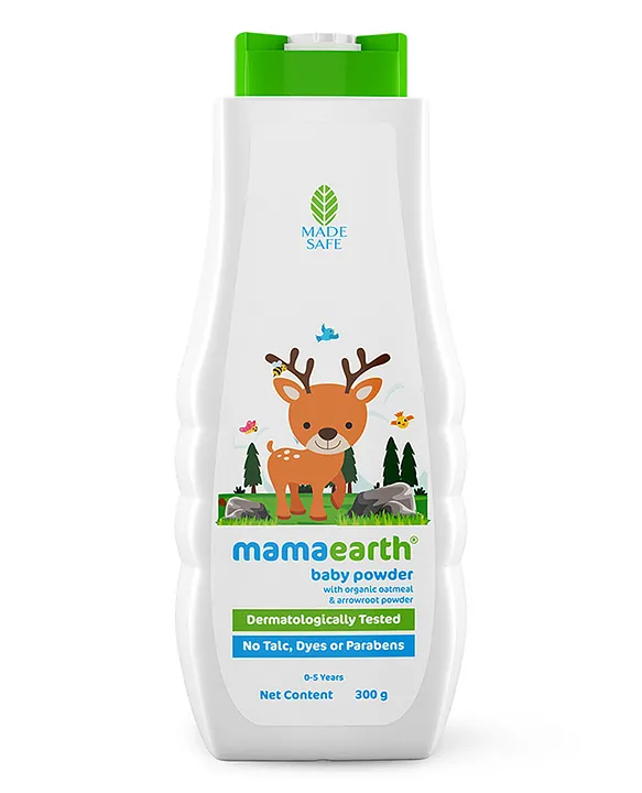 Mama earth Baby mama earth Baby Powder with Organic Oatmeal & Arrowroot Powder for Babies - 300 g